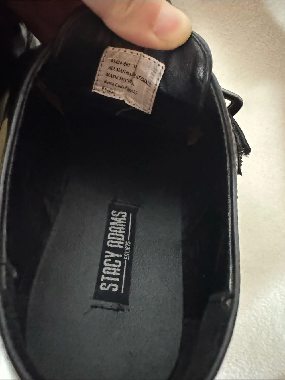 Stacy Adams Black Monk Strap Cap Toe Dress Shoes Men’s 5M Women’s 6.5